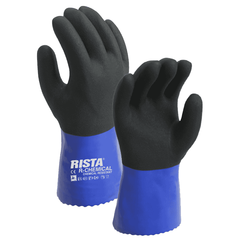 RGW-01-W316 PVC winter glove with Polyester Velvet  liner 