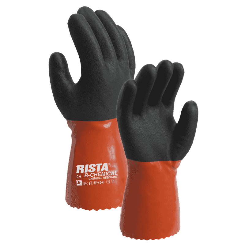 RGW-01-G312 PVC winter glove with Polyester Velvet  liner 