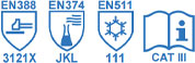 RCW-02-W725 10G Seamless Acylic liner with NBR/PVC triple coating, Chemical Handling Gloves.Winter Gloves